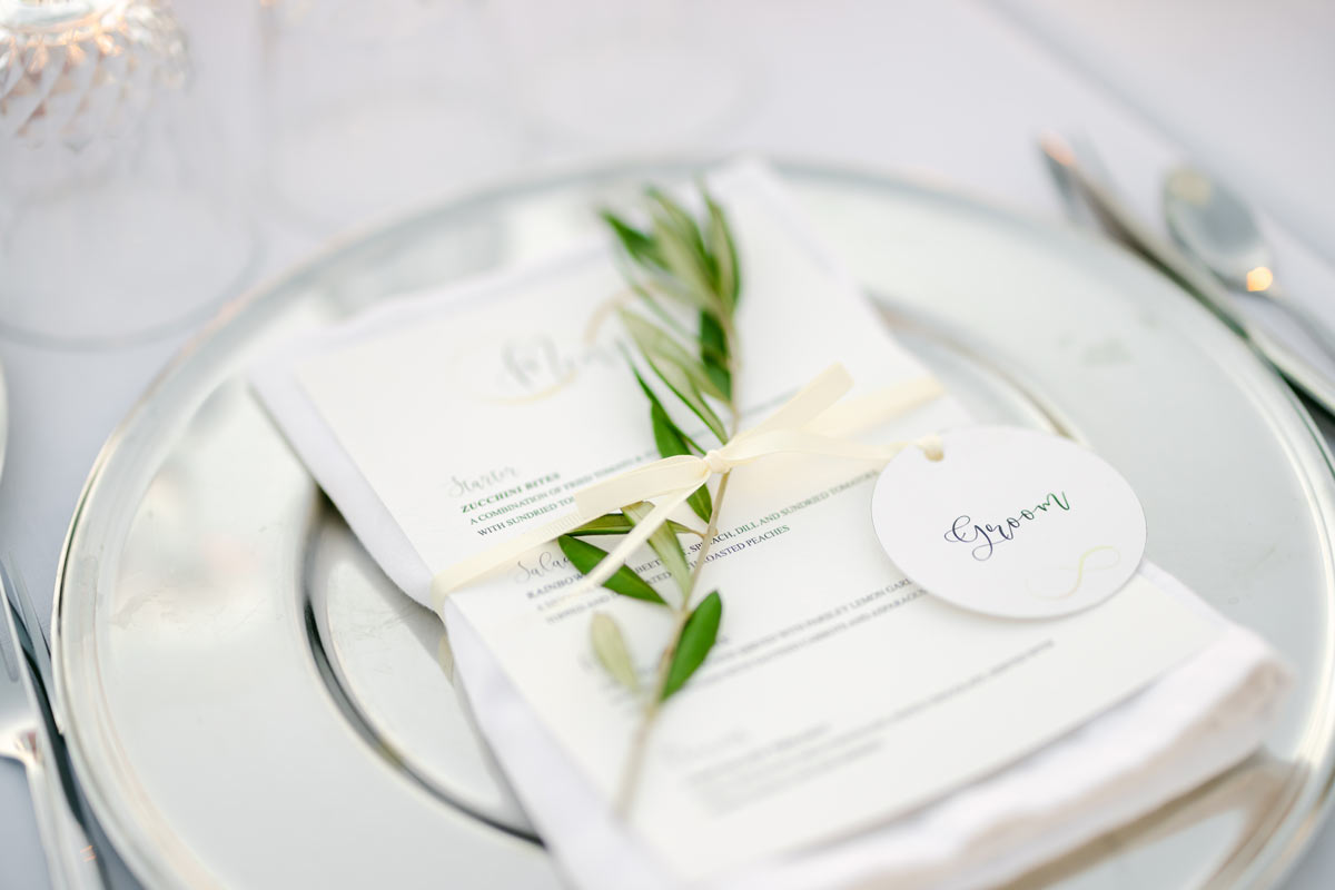 santorini wedding catering
