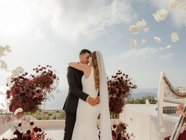 Wedding for two in Santorini, Daniele & Brendan